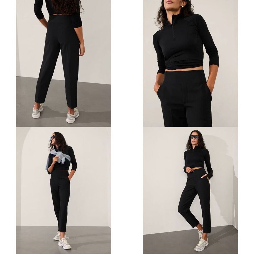 Athleta Endless High Rise Pants, Black, Size 10 Regular